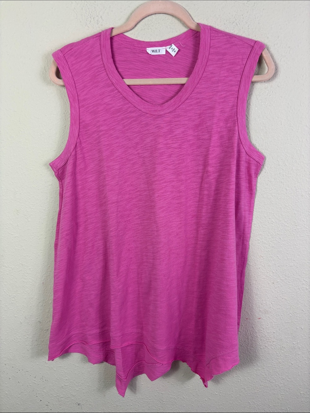 Wilt Asymmetric Pink Tank Top size Medium
